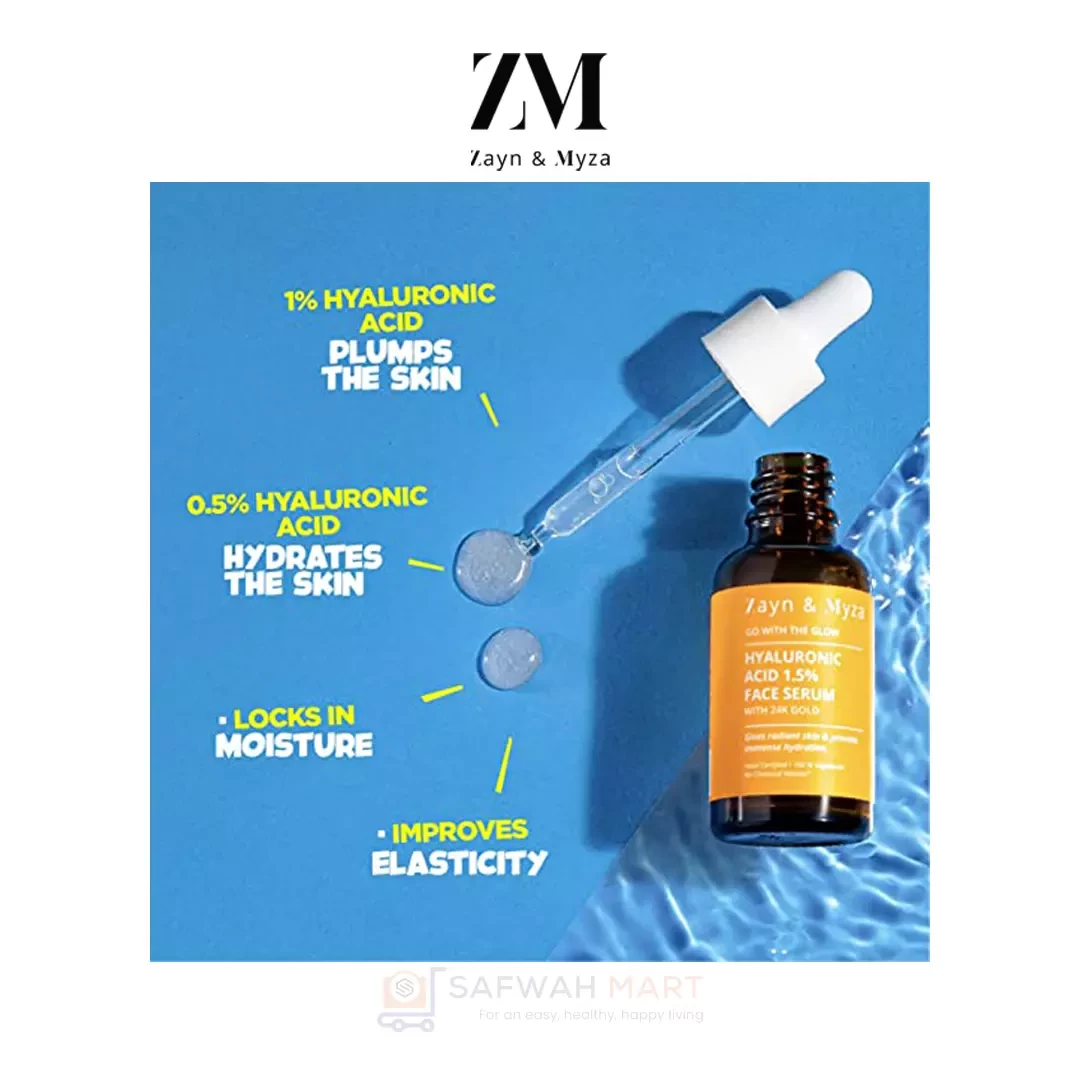 ZM Hyaluronic Acid 1.5% & 24k Gold Face Serum