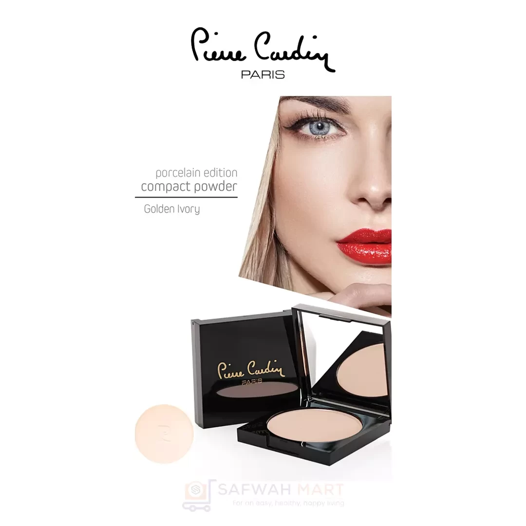 Pierre Cardin Porcelain Edition Compact Powder (GOLDEN IVORY)
