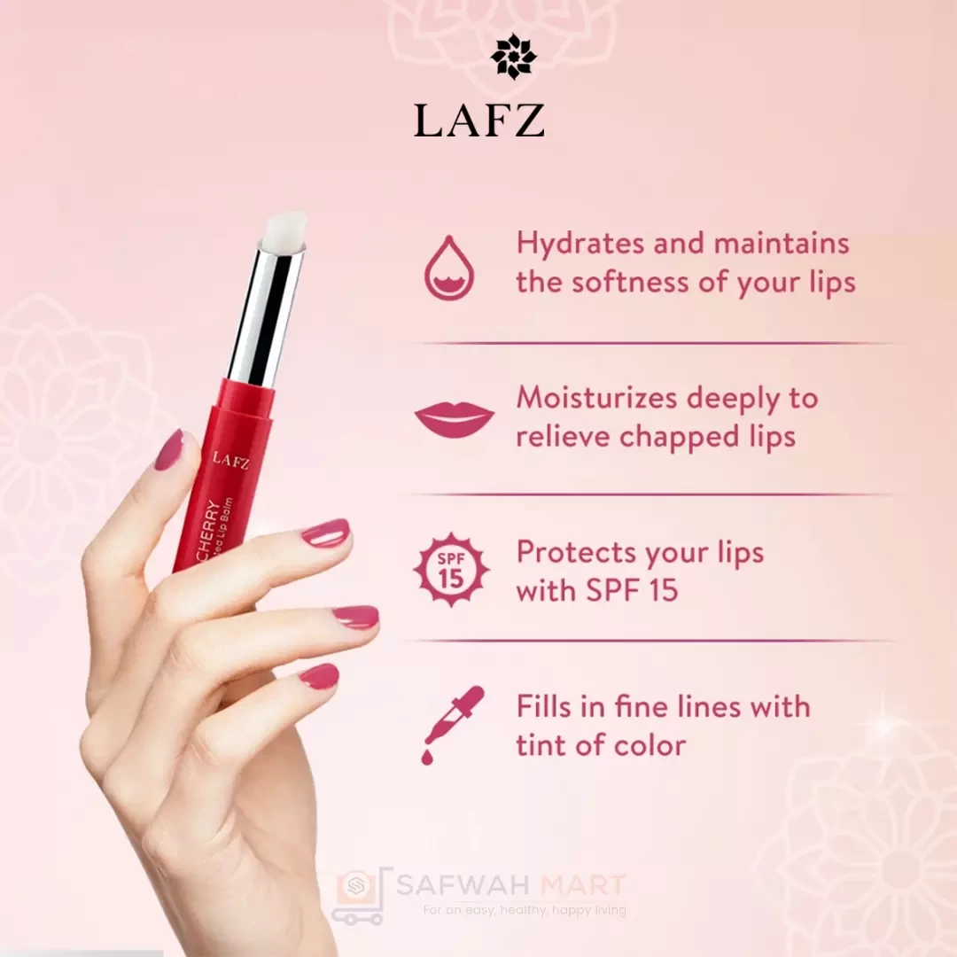 Lafz Cherry Tinted Lip Balm