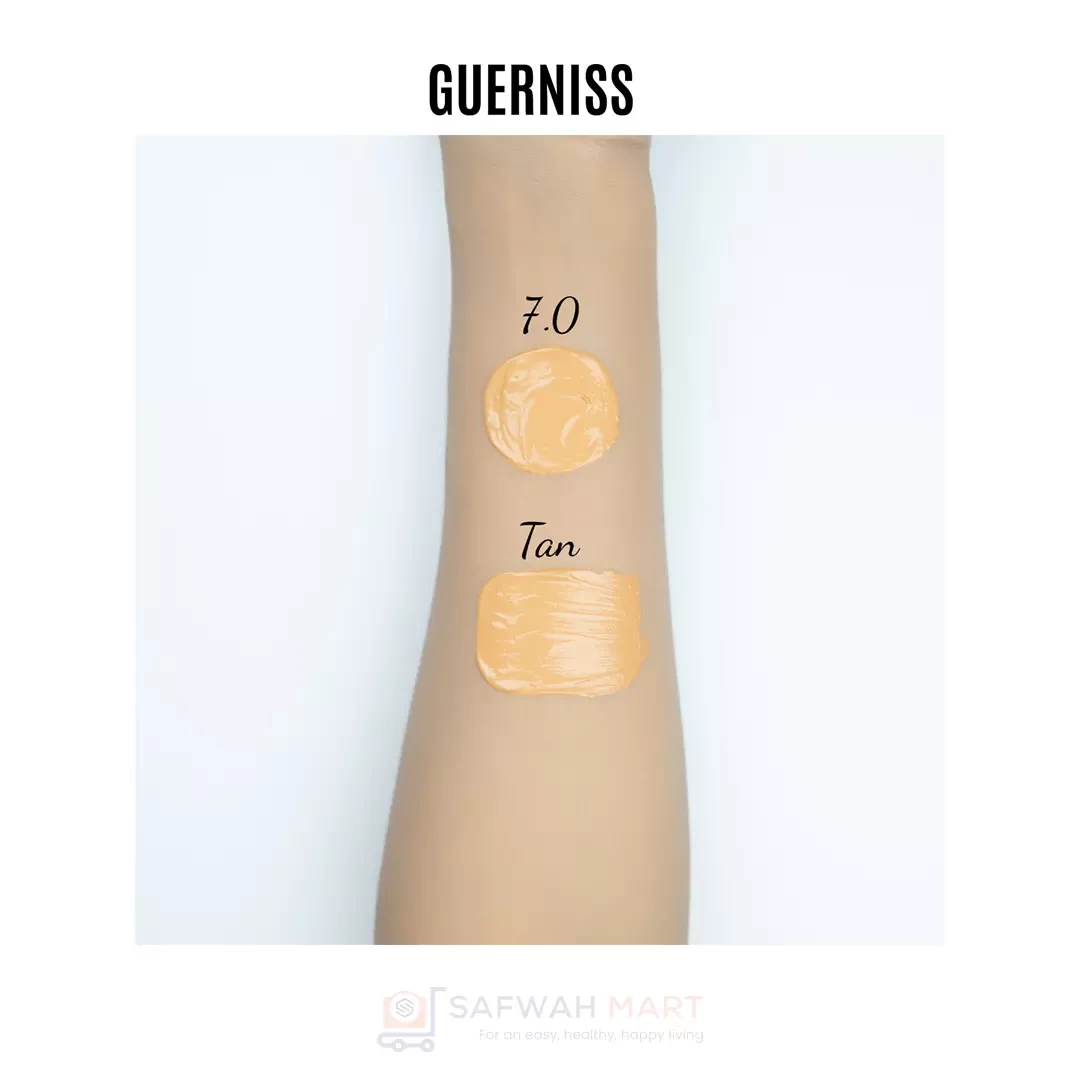 Guerniss Cover Matte Foundation 30ML - Tan 7.0