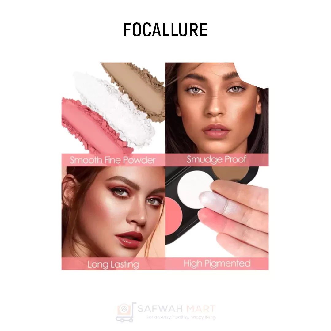 Focallure FA26 Blusher & Highlighter palette #4