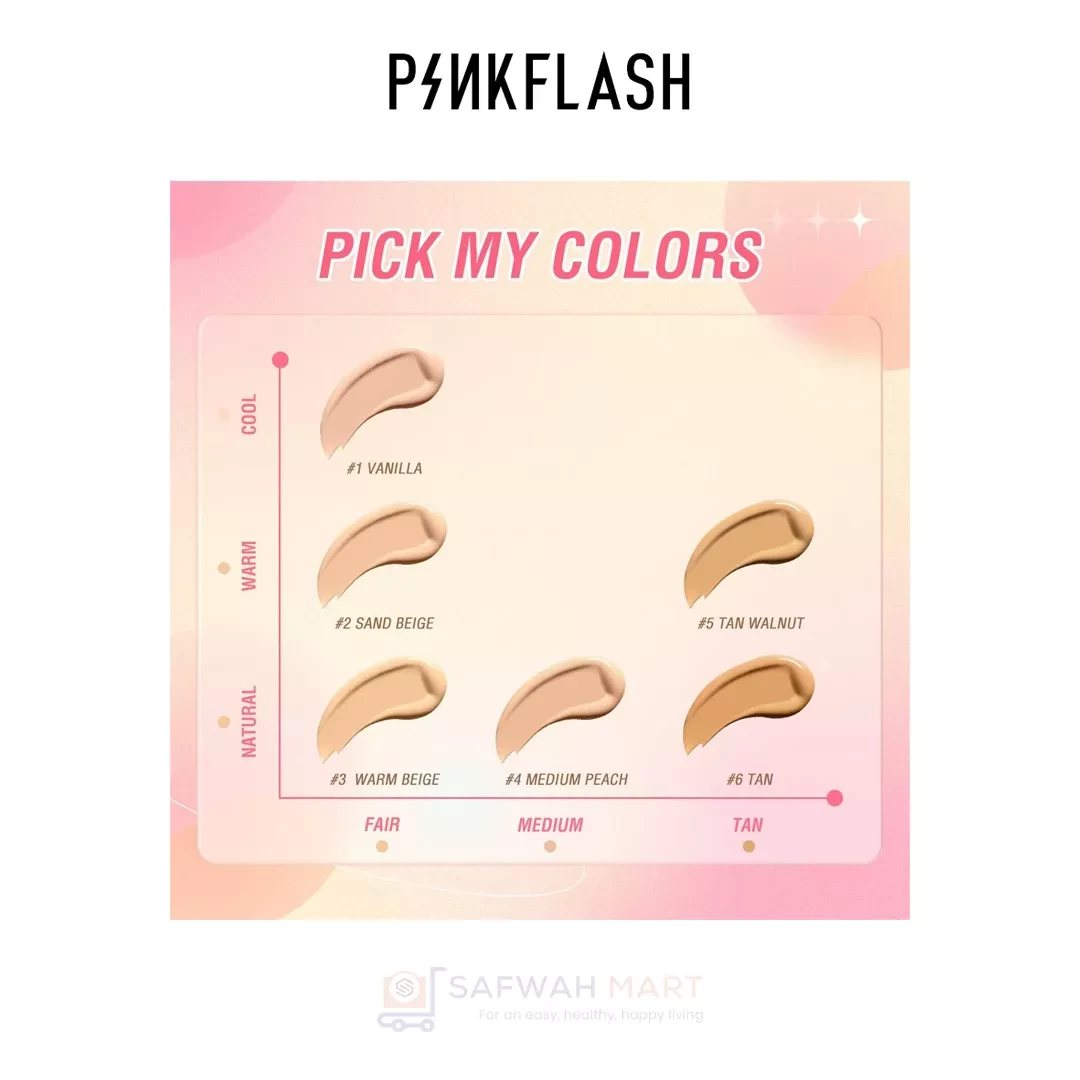 F03 – PINK FLASH Lasting Matte Foundation (#3 Warm Beige)
