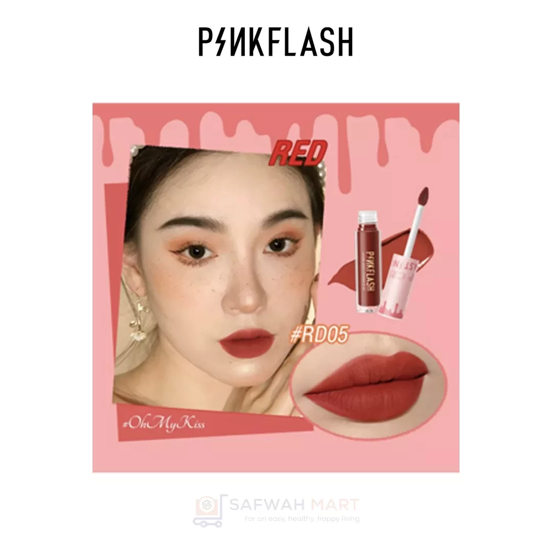 L01 – PINKFLASH Melting Matte Waterproof Lipstick (RD05)
