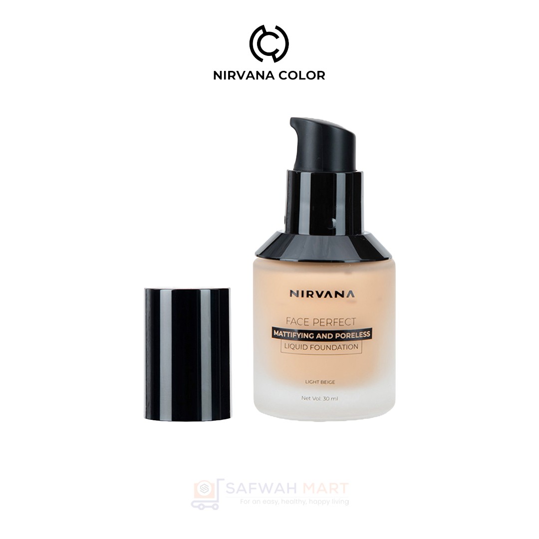 Nirvana Color Face Perfect Liquid Foundation – Light Beige F02