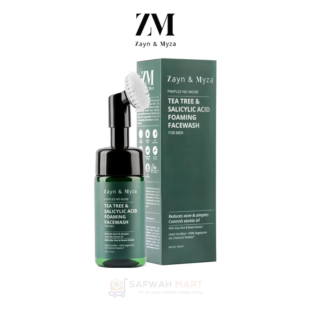 ZM Tea Tree & Salicylic Acid Foaming Facewash - For Men