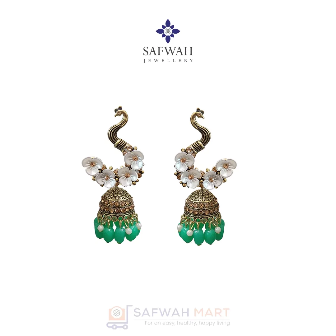 Earring (Peacock Green)