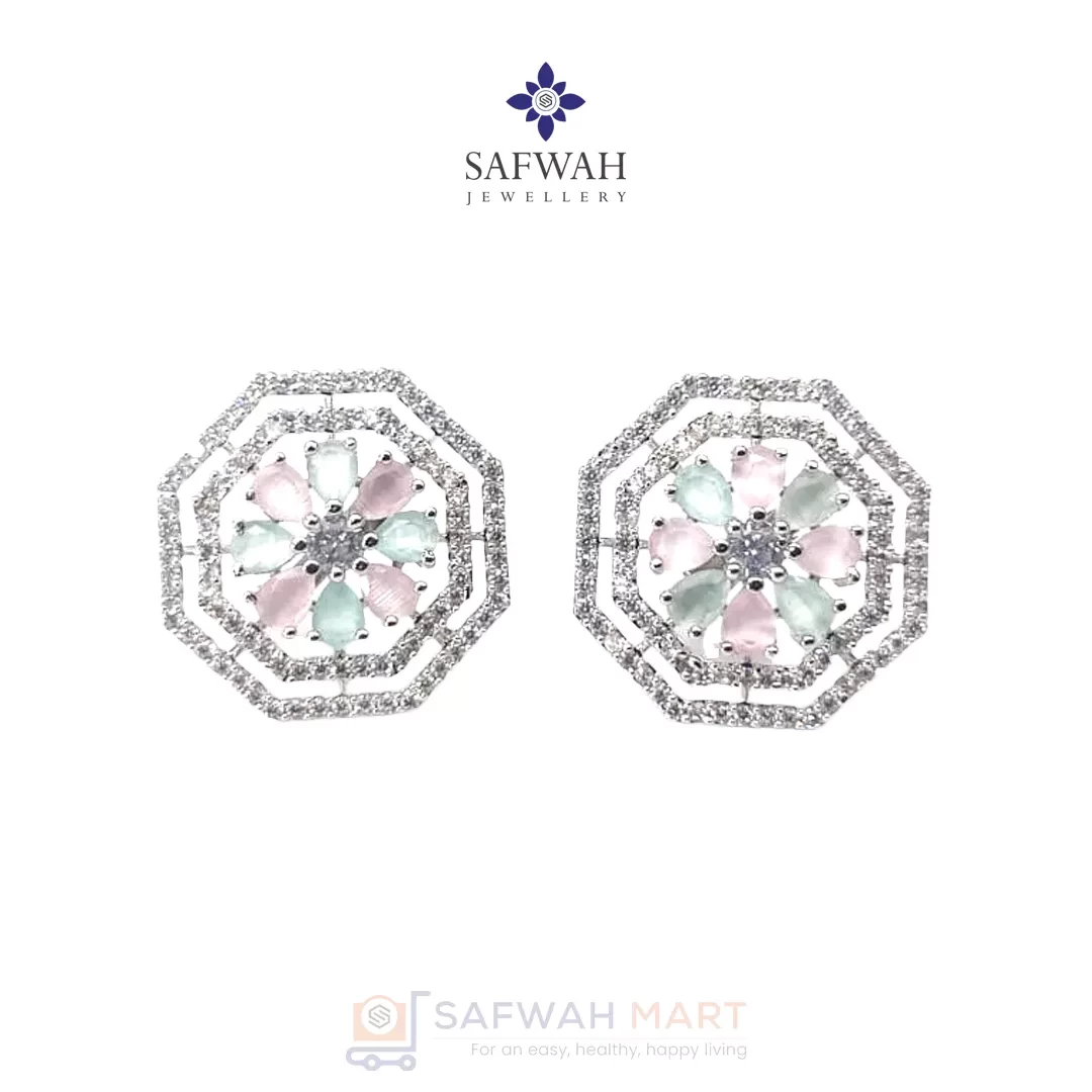 ear-top-octagon-flower-white-multi-