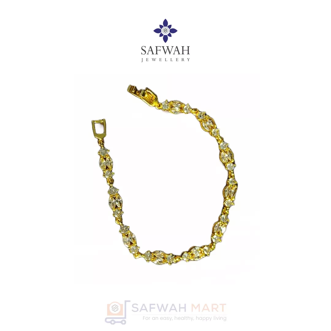 bracelet-golden-diamond-cut-