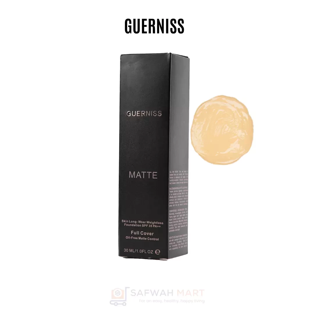GUERNISS COVER MATTE FOUNDATION 30ML - Medium 6.0