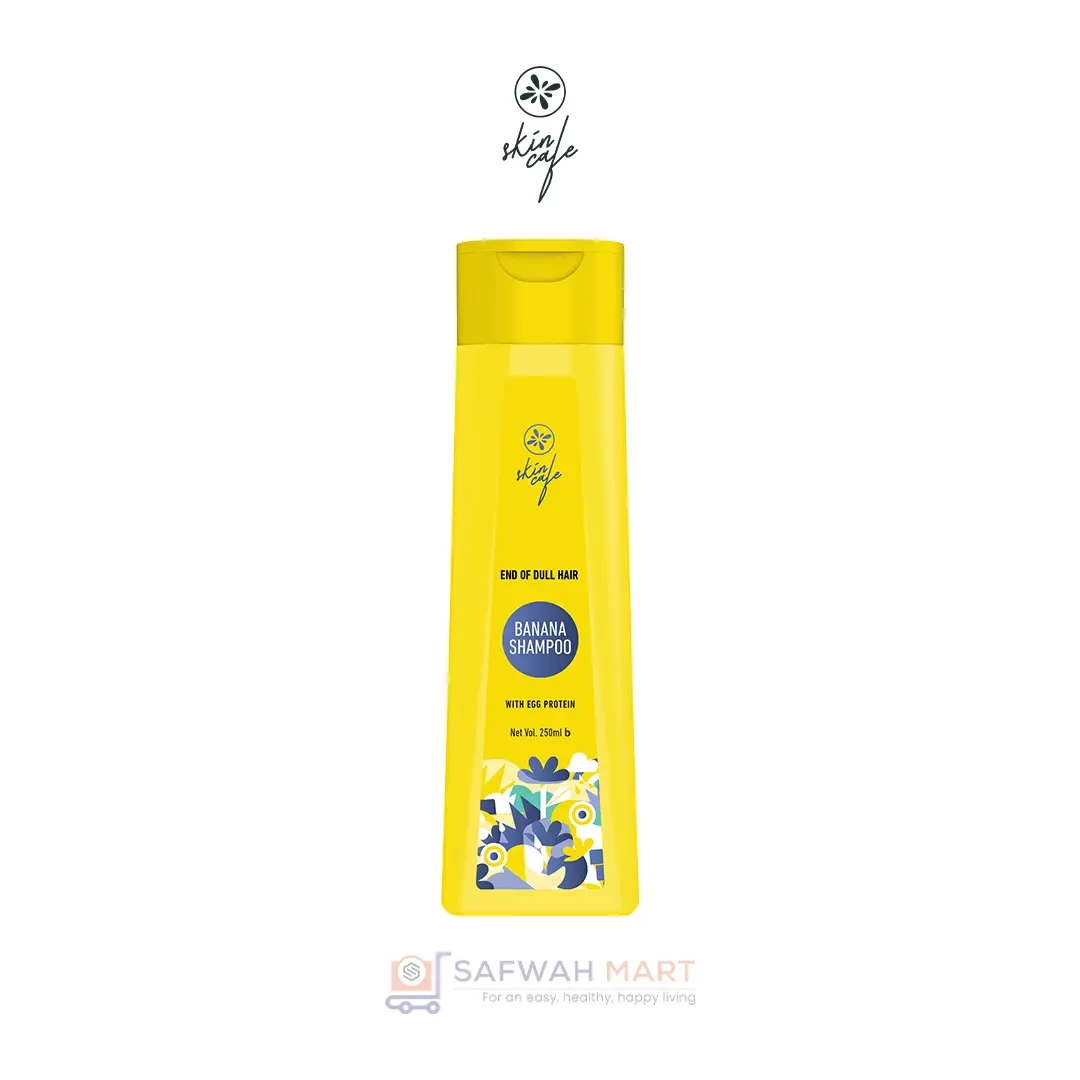 Skin Cafe End Of Dull Hair Banana Shampoo With Egg Protein