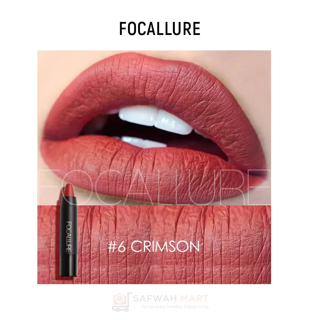 Focallure Matte Lips Crayon -06(Crimson)